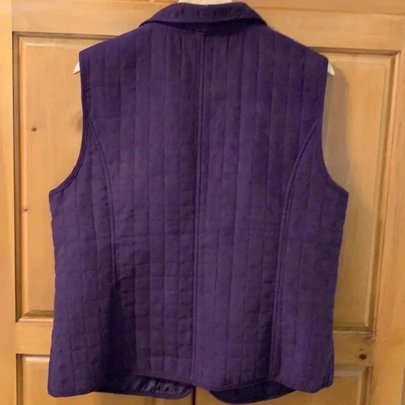 Christopher&Banks eggplant vest L - Picture 6 of 12